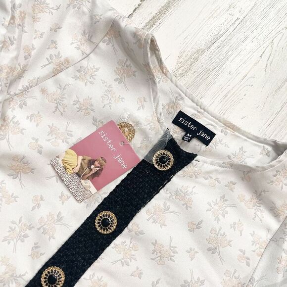 SISTER JANE Ray Floret Jacquard Jacket Size M - Picture 5 of 7